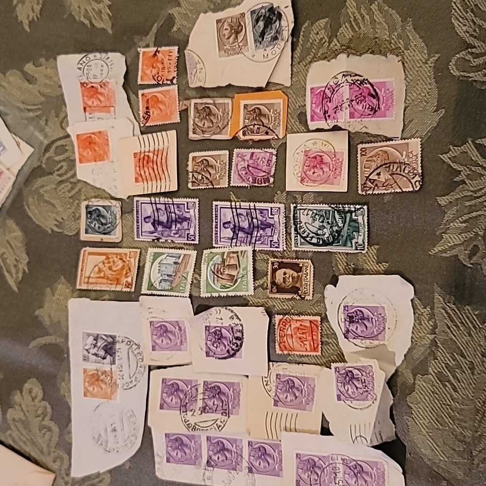 Lot of Italian Stamps, Used, Vintage